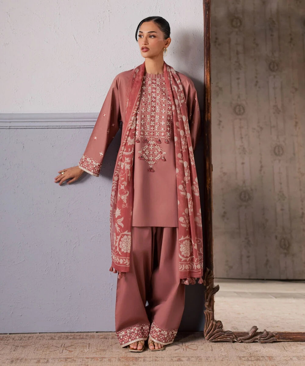 3 Piece - Embroidered Lawn Suit