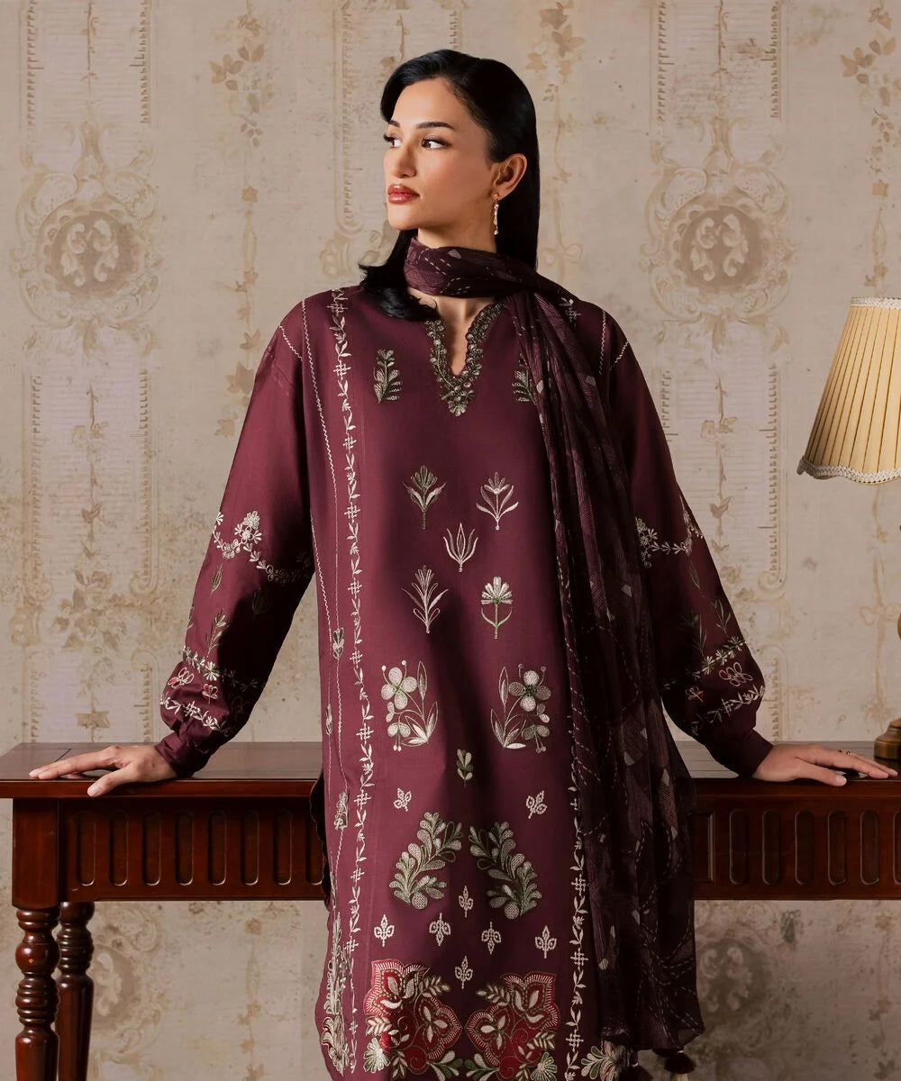 3 Piece - Embroidered Lawn Suit