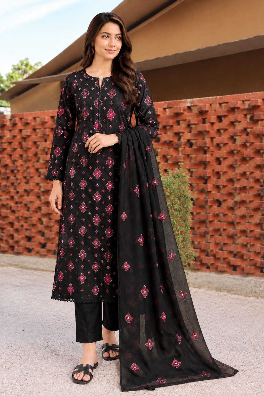 Bareeze Karandi suit